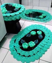 Pin De Cheryl Romero Em Crocheting Jogos De Banheiro Croche Tapete Rendado De Croche Tapete De Croche