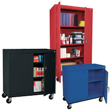 Large steel filing cabinets are designed for maximum storage capacity, making the best. Storage Carts Sandusky Lee Mobile Locking Storage Cabinets