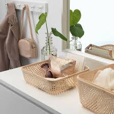 Smarra Kasse Med Lag Natur 30x30x23 Cm Ikea Box With Lid Ikea Decorative Basket