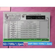Check spelling or type a new query. Les Privat Mat Fis Kim Surabaya Gresik Dan Sidoarjo Online Offline Shopee Indonesia