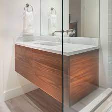 Metal bathroom vanity base (brayden) by justin hodges. Custom Floating Vanity By Kenichi Woodworking Seen At Private Residence Aspen Wescover