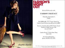 Step Into Style This Fashion S Night Out With Charles David At Westfield Garden State Plaza Fno Fashion Night Night Out Fashion