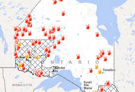 Jul 02, 2021 · the wildfires were sparked by an unprecedented heatwave across western canada and the us, which is believed to have killed hundreds of people in british columbia and the american states of oregon and washington. Ontario Fire Map Here S Where Canada Wildfires Are Burning