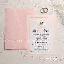 Toute la belgique prix : Faire Part Mariage Rose Poudre Or Avec Enveloppe Baroque Et Dorure
