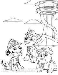 Each character has a special role in the series. Paw Patrol Lookout Colouring Page Novocom Top