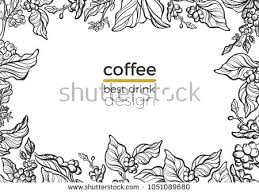 Vector Tropical Template Of Natural Coffee Branch With Leaf Flower Bean Fresh Food Card Floral Silhouette Coffee Illustration Natural Coffee Coffee Flower