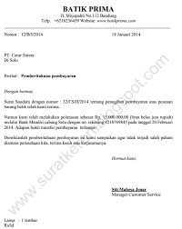 Contoh Surat Penawaran Dengan Bentuk Semi Block Style Bagi Contoh Surat