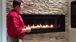 The night comes alive with glowing flames and a colorful 51 crushed glass firebed reflected in stainless steel. Napoleon Linear Gas Fireplace Lv50 Propane Natural Gas Product Review Lv502 Youtube