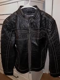 Large Affliction Black Premium Leather Jacket Limited Edition 683 Fashion Clothing Shoes Accessories Mensclothing Coats Leather Jacket Jackets Fashion
