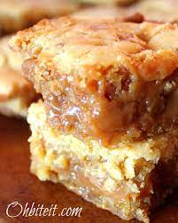 Carmel Blondies Cake Mix Recipes Desserts Delicious Desserts