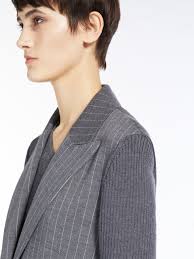 Max Mara QUEBEC Pinstripe wool blazer