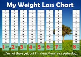 Details About Weight Loss Chart A4 1 To 10 Stone Slimming Dieting Goal Target Tracker