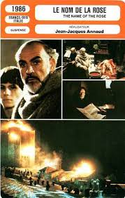 FICHE CINEMA : LE NOM DE LA ROSE Connery,Slater,Annaud 1986 The Name Of The  Rose
