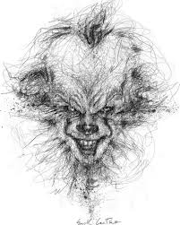 Pennywise By Erick Centeno Scary Drawings Art Creepy Drawings