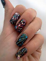 7 Fab Diy Nail Art Ideas For New Year S Firework Nails New Years Eve Nails Firework Nail Art