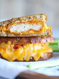 Buffalo Grilled Cheese Buffalo Chicken Grilled Cheese Recipes Food