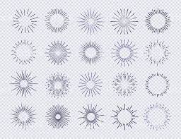 Sunburst Set Black Color Isolated On Transparent Background Royalty Free Sunburst Set Black Color Isolated On T Transparent Background Sunburst Free Vector Art