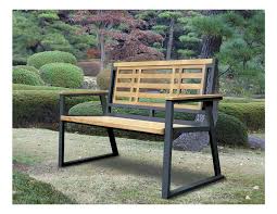 Aegean Indoor Outdoor 2 Seater Natural Solid Teak Wood Bench Wooden Garden Benches Outdoor Bench Contemporary Outdoor Benches