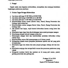 Jam kerja pagi 07.00 wib s/d 08.30 wib. Tugas Pokok Dan Fungsi Petugas Kebersihan 34wmxr6p78l7