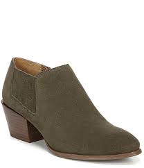 Franco Sarto Dylann Suede Block Heel Booties