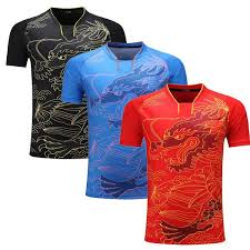 Ma long is a chinese table tennis player. New Dragon China Pingpong Shirt Men S Ma Long Jerseys Ping Pong Sports Clothes Dry Cool Table Tennis T Shirt Wish