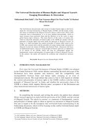 Travelling and exploring for the purpose of seeking knowledge, enriching one's experience and. Pdf The Universal Declaration Of Human Rights And Maqasid Syariah Gauging Resemblance Aberration