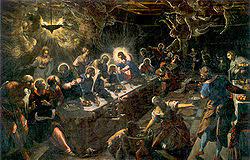 The last supper is a painting by the italian renaissance artist jacopo tintoretto. File Jacopo Tintoretto The Last Supper Wga22649 Jpg Wikimedia Commons