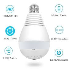 V380 Bulb Light Wireless Ip Camera Wifi Led Light Lodhi Networking Solutions
