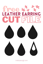 Faux leather earrings cricut design space instructions. Free Cricut Teardrop Earring Templates Melissa Voigt