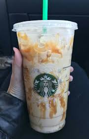 Black And White Mocha Starbucks Secret Menu Someone On My Instagram Posted This She Said Its An Iced White Mocha With Caramel Drizzle It Starbucks Drinks Recipes Iced Starbucks Drinks Starbucks Recipes