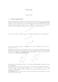 Lo spostamento complessivo della palla è quello di essere passata da. Http Www Math Unipd It Gerotto Falg15 Vettori Pdf