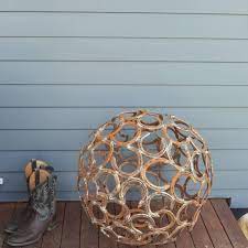 Horse Shoe Ball Sphere Orb 600mm Horseshoe Art Metal Art Projects Horseshoe