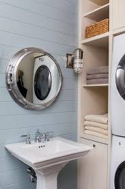 Pool House Bathroom With Washer And Dryer Cottage Bathroom Pool House Bathroom Nautical Bathroom Mirrors House Bathroom