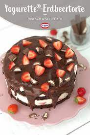 yogurette erdbeertorte rezept in 2020 schokoladentorte rezept kuchen und torten rezepte kuchen rezepte einfach