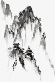 Ink Chinese Painting Mountain Png Transparent Clipart Image And Psd File For Free Download Chinese Landscape Painting Chinese Art Painting Japanese Ink Painting