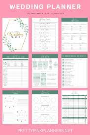 Wedding Planner Printable Printable Wedding Planner Kit Etsy Wedding Planner Printables Wedding Planner Book Wedding Organizer Planner