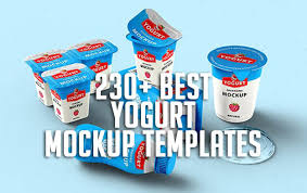 Download 230 Best Yogurt Mockup Templates Free Premium