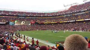 fedex field section 114 home of washington redskins