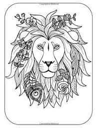 The lion is one of the most terrible animals on earth. Colored Lion Coloring Pages For Adults Novocom Top
