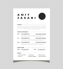 Your resume does not need to contain lots of depth about your past jobs and abilities. 10 One Page Cv Templates For 2018 Cv Template Master