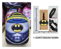 Cara membuat name tag dari kertas karton untuk mos tips cara membuat. Promo Tas Sekolah Tk Anak Laki Laki Batman Garis Timbul 2res Name Tag Lazada Indonesia