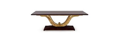 Wood modern rectangular pedestal dining table. Our Design Luxury Modern Wood And Glass Indoor Rectangular Dining Table Pacific Compagnie