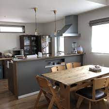 キッチン キッチンカウンター グレー マイホームのインテリア実例 2018 03 18 12 00 26 roomclip ルームクリップ リビング キッチン リビングダイニング ナチュラル キッチンデザイン