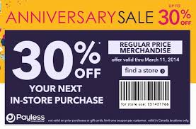 30 Off At Payless Printable Coupons Canadian Coupons Coupons