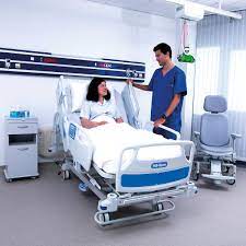refurbished hill rom total care spo2rt hospital bed with rotation and vibration walmart com in 2021 hospital bed sports bedding elderly care
