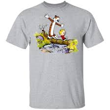 It was created by the cartoonist Joey S Calvin Doing Hobbes T Shirt Friends Rap Tee Com