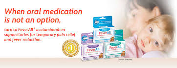 Feverall Acetaminophen Suppositories For Fever Pain Relief