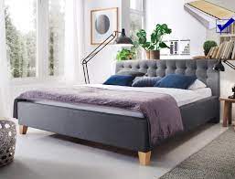 Lattenrost & matratze große liegefläche verschiedene modelle & designs » ab 85.50€. Polsterbett Luke 140x200 Grau Singlebett Jugendbett Lattenrost Matratze Bett Ebay