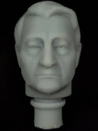 CUSTOM MEGO STAR TREK RESIN HEAD DR. MARK PIPER for 8" FIGURE (Z28)