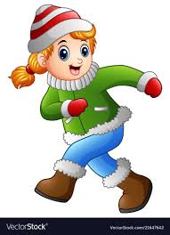 How to make animated snow and christmas scenes? Illustration Of Cartoon Girl Wearing Winter Clothes Download A Free Preview Or High Quality Adobe Illustrator A Rainbow Cartoon Animated Clipart Kids Graphics